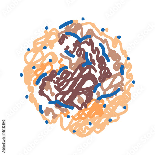 bruises household injury accident icon doodle illustration