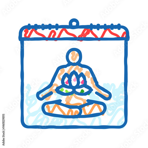 children international day icon doodle illustration