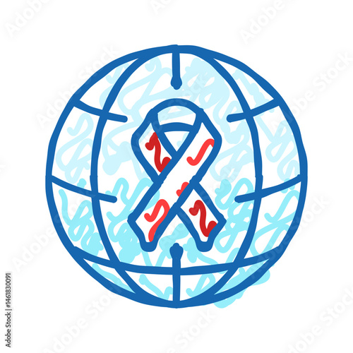 diabetes world day icon doodle illustration