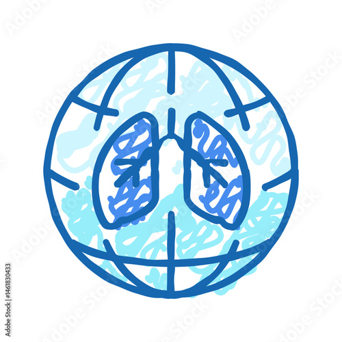 hepatitis world day icon doodle illustration
