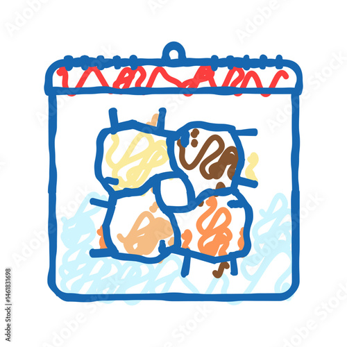 mother language international day icon doodle illustration