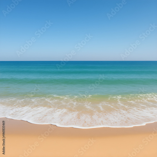 Wallpaper Mural Ocean Wave on Sandy Beach Torontodigital.ca