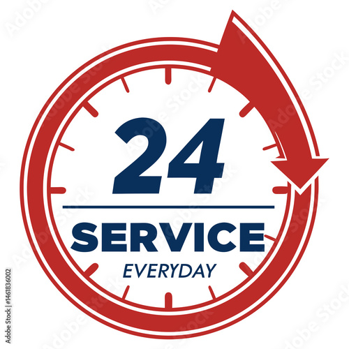 Time-Based Logo for Plumbing, Cleaning, or Tech Support