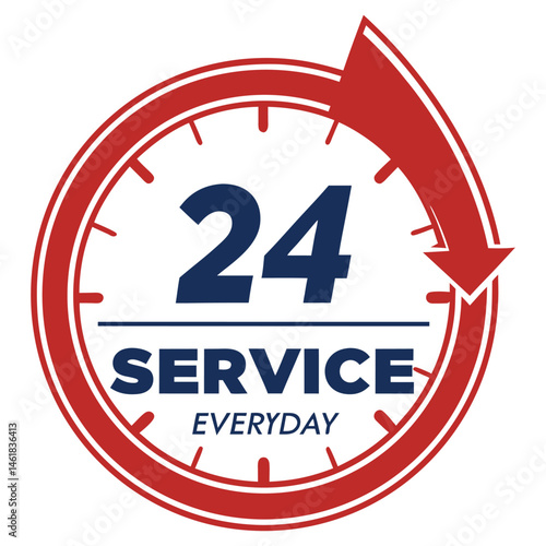 Time-Based Logo for Plumbing, Cleaning, or Tech Support