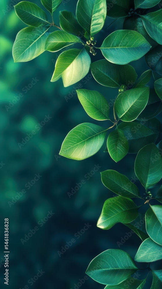 Lush green leaves close up showcasing vibrant texture and color in a natural setting, capturing the essence of vegetation and life Lush green leaves close up showcasing vibrant texture and color in a natural setting, capturing the essence of vegetation and life