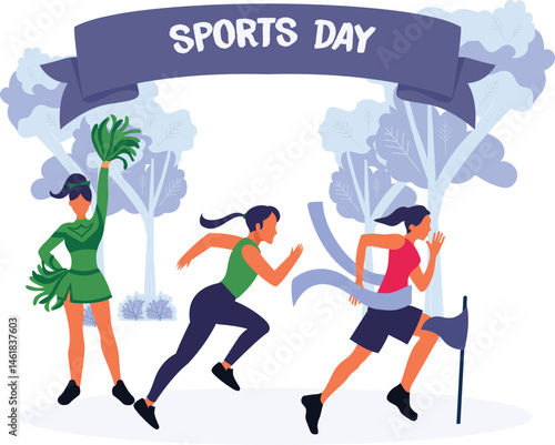 Energetic Campus Sports Day