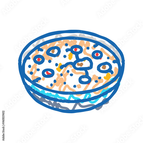 laba festival chinese holiday icon doodle illustration