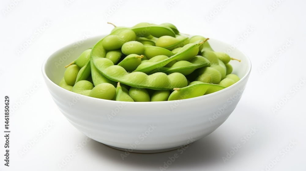 ceramic edamame white background ceramic edamame white background