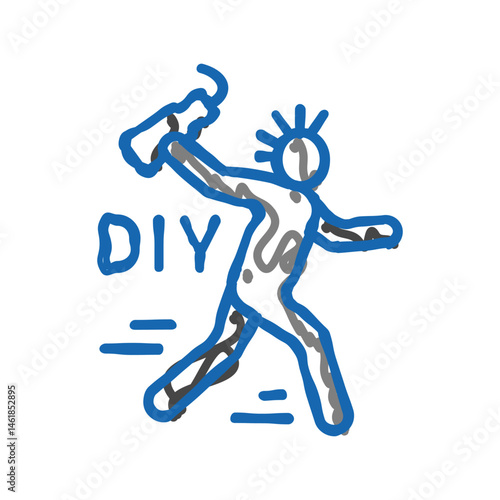 diy do it yourself subculture style icon doodle illustration