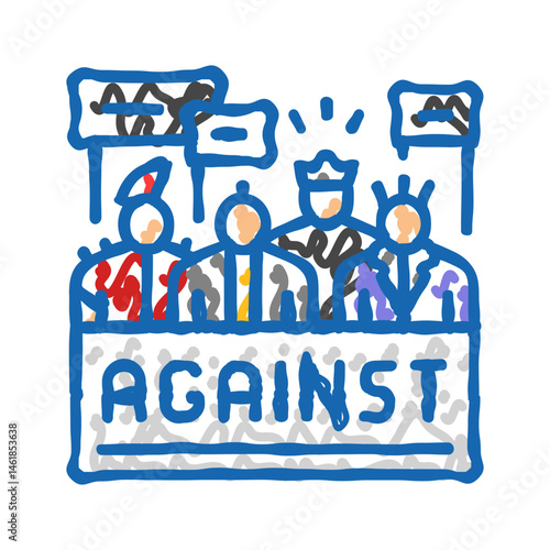 punk activism subculture style icon doodle illustration