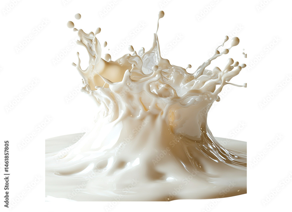 Naklejka premium pouring milk