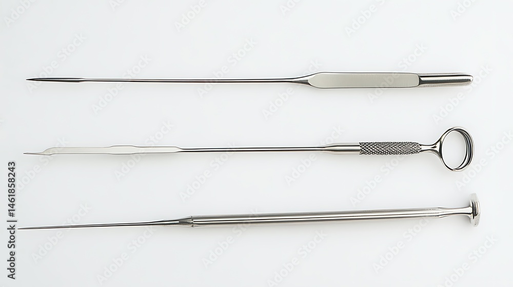Surgical Instruments on White. Surgical Instruments on White.