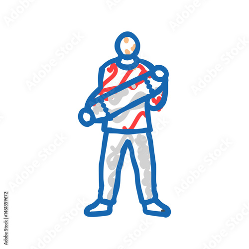 diy skate spot skateboard icon doodle illustration