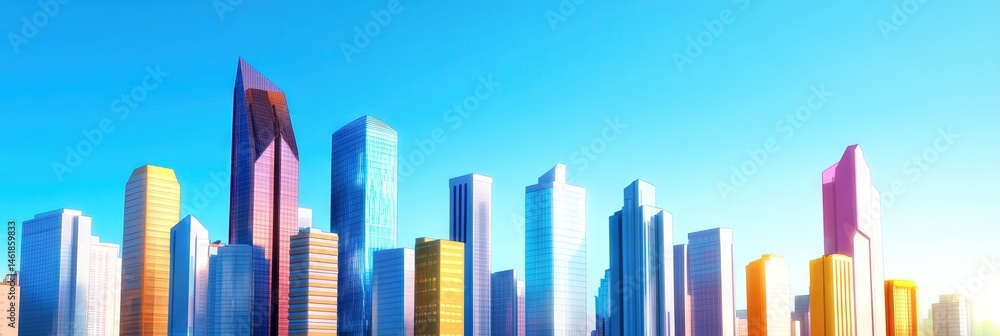 3d animation madrid, spain downtown skyline 3d animation madrid, spain downtown skyline