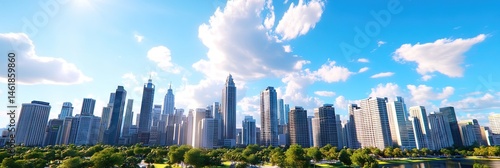 3d animation manila philippines downtown skyline 