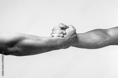 Foto Helping hand outstretched for salvation