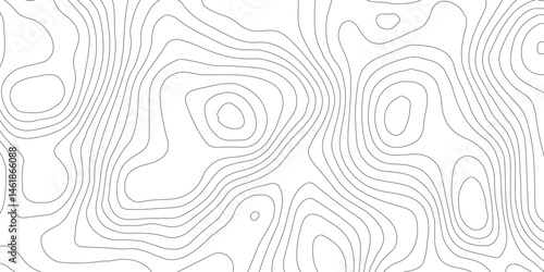 Vector contour topographic map background.Modern design with White background with topographic wavy pattern design.Luxury black abstract line art.