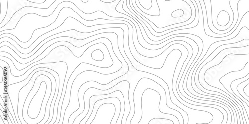 Vector contour topographic map background.Modern design with White background with topographic wavy pattern design.Luxury black abstract line art.
