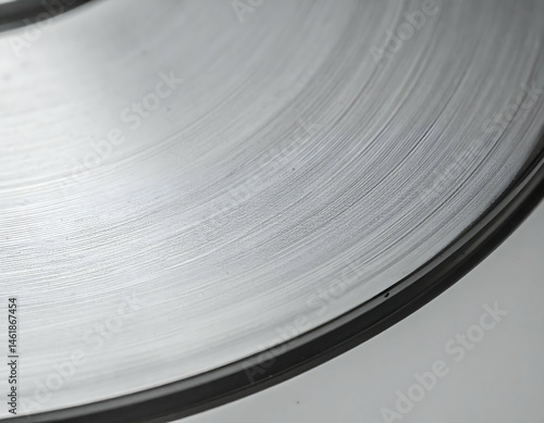 Close Up View Of Metallic Disc Surface