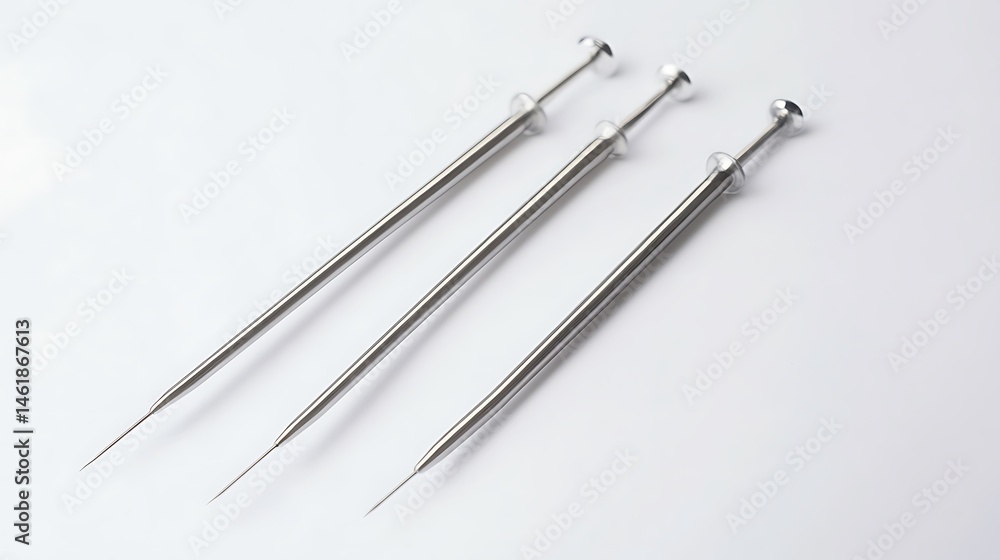 Metal Precision Tools on White. Metal Precision Tools on White.