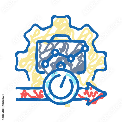 cost control modern business icon doodle illustration