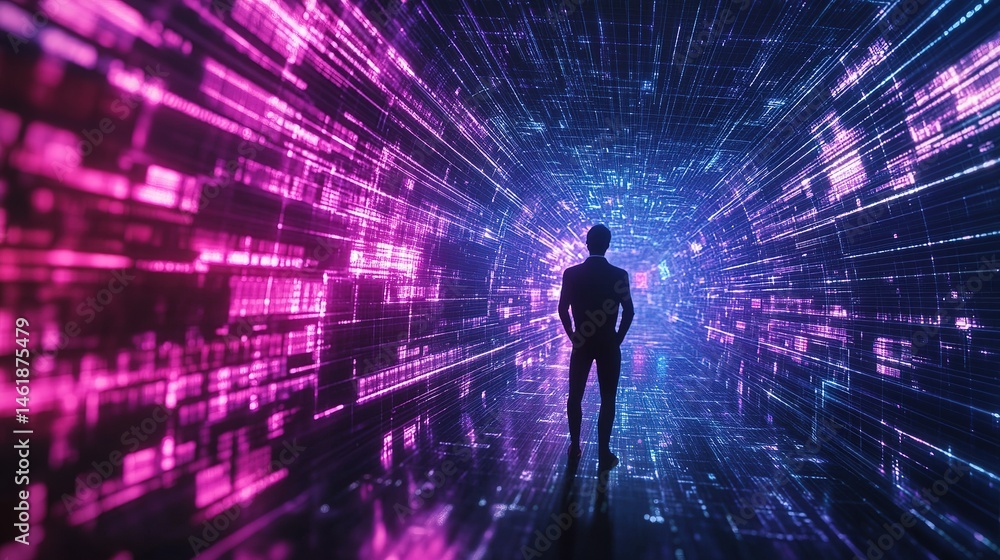 A holographic AI agent representing agentic autonomy, designed to collaborate with the human workforce by leveraging autonomous agents to foster teamwork and build effective business partnerships. A holographic AI agent representing agentic autonomy, designed to collaborate with the human workforce by leveraging autonomous agents to foster teamwork and build effective business partnerships.