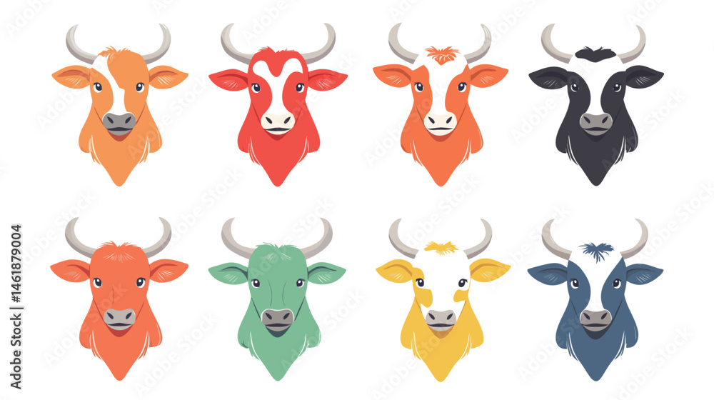 A simple and clean vector graphic design of a cow, depicted with minimalist details and set against a white background, ideal for agricultural, farming, and animal-related artwork. A simple and clean vector graphic design of a cow, depicted with minimalist details and set against a white background, ideal for agricultural, farming, and animal-related artwork.