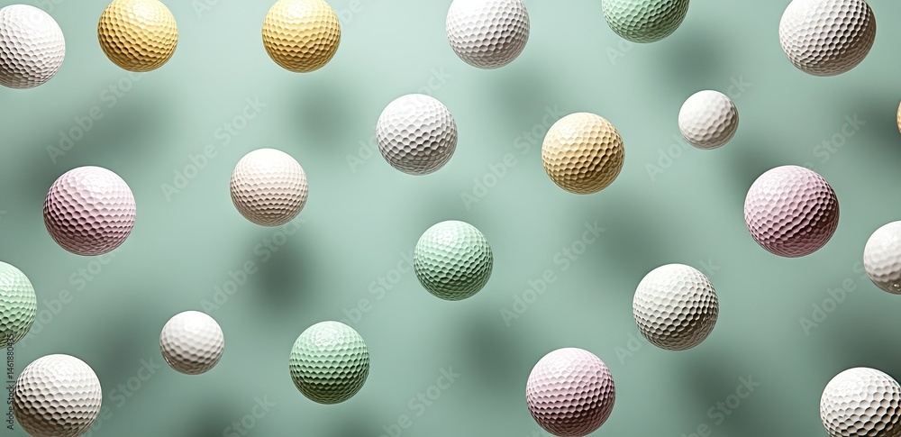 Fototapeta premium Pastel Golf Balls (5)