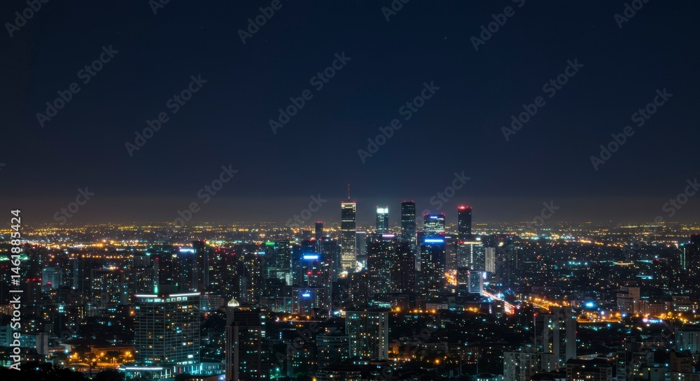 Fototapeta premium City lights at night