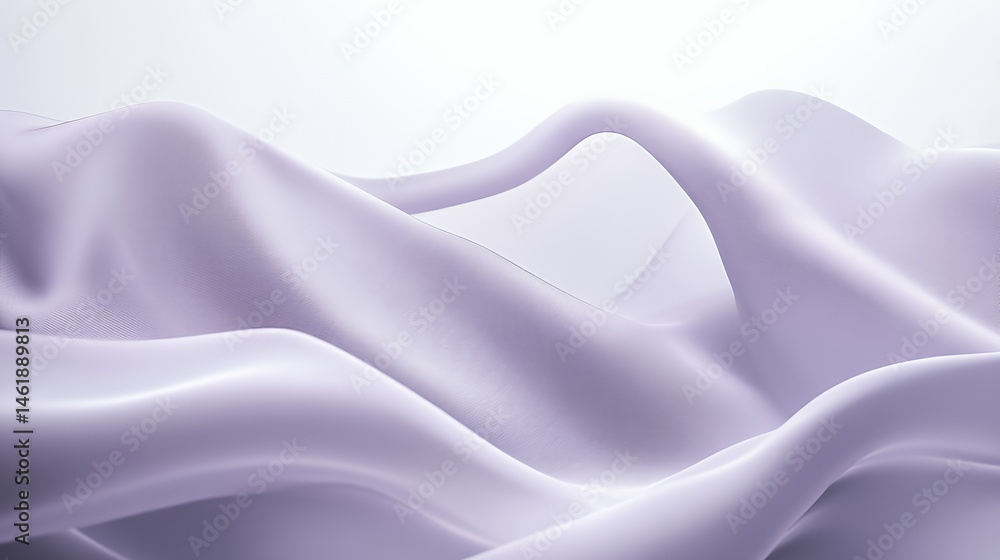 Obraz premium Abstract Lavender Fabric Draped in Soft Waves