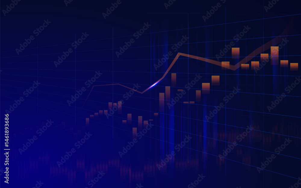 Stock market or forex trading graph in graphic design concept. Stock market or forex trading graph in graphic design concept.