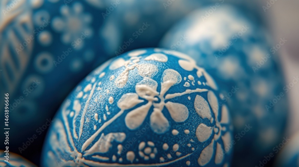 Fototapeta premium Close-up of decorated Easter eggs (1)