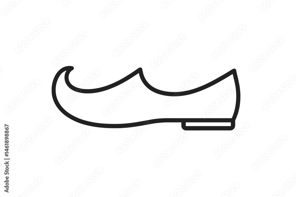 Fototapeta premium Stylish vector illustration of a modern shoe design suitable for fashion and apparel projects