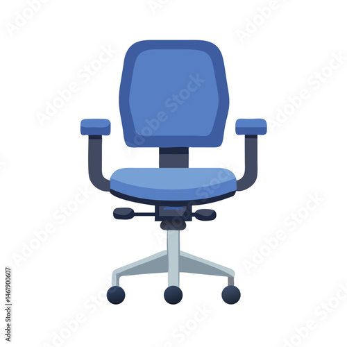 Comfortable blue office chair designed for ergonomic support in modern work environments