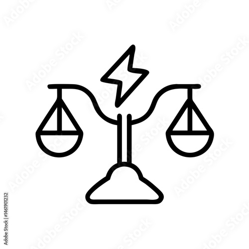 Scales of justice symbol representing fairness and balance in legal matters during a thoughtful discussion