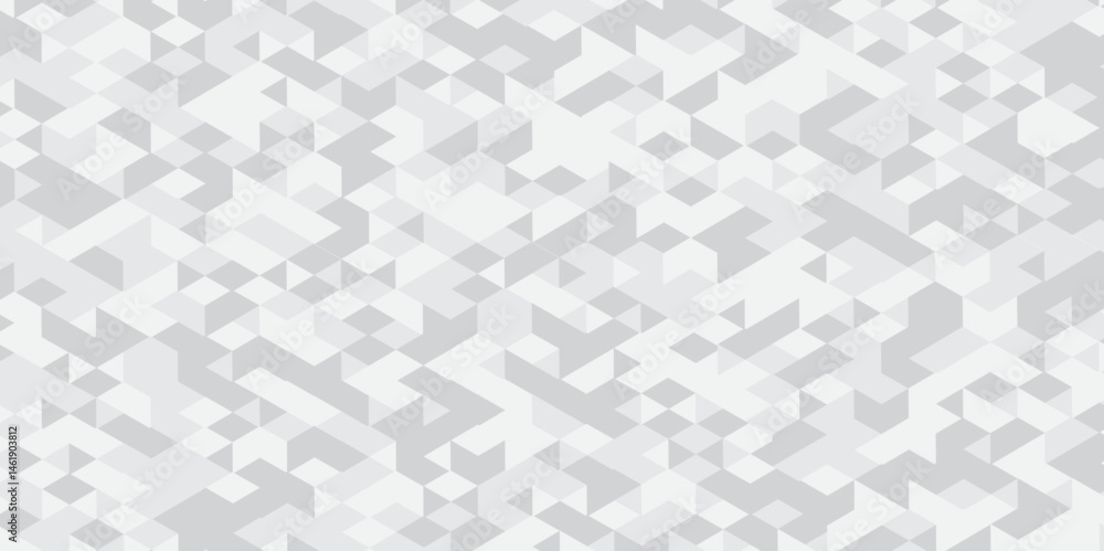 Abstract geometric White and gray background seamless mosaic and low polygon triangle texture wallpaper. Triangle shape retro wall grid pattern geometric ornament tile vector square element. Abstract geometric White and gray background seamless mosaic and low polygon triangle texture wallpaper. Triangle shape retro wall grid pattern geometric ornament tile vector square element.