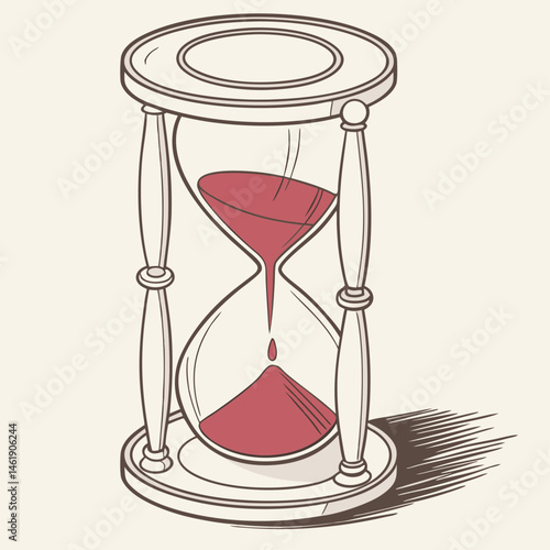 vector illustration of hourglass
