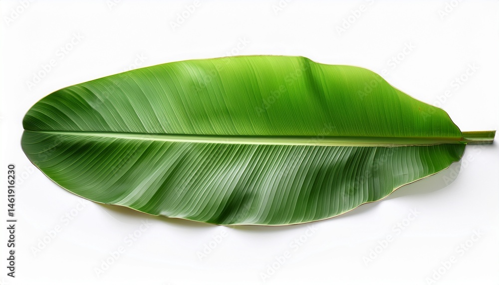 Fototapeta premium banana leaf isolated on white background