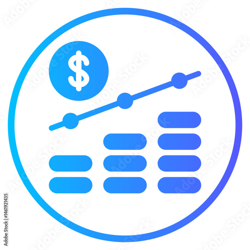 growth gradient icon