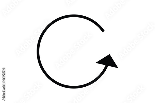 

illustration of a green circular arrow or recycle.