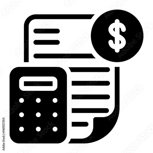 budget glyph icon