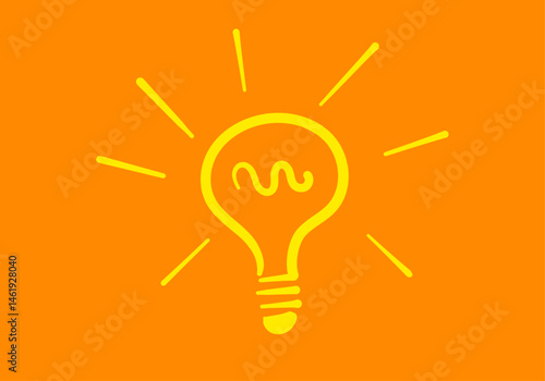 icona, lampadina, idea, creatività,