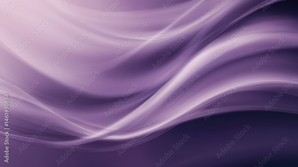 Abstract Purple Wave Background with Soft Light Gradient Texture and Dynamic Curves Perfect for Modern Design and Creative Graphic Elements Abstract Purple Wave Background with Soft Light Gradient Texture and Dynamic Curves Perfect for Modern Design and Creative Graphic Elements