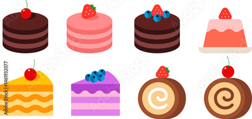 케이크 벡터 일러스트 디자인 그래픽 