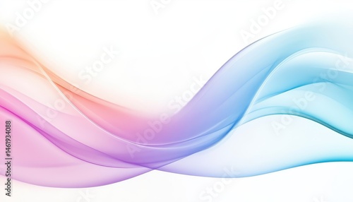 Abstract Wavy Background with Gradient Colors and Smooth Textures in Modern Style with Dynamic Light and Decorative Elements