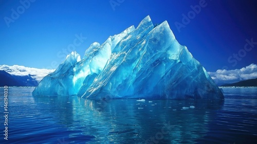 Wallpaper Mural Majestic iceberg floats in a pristine glacial bay Torontodigital.ca