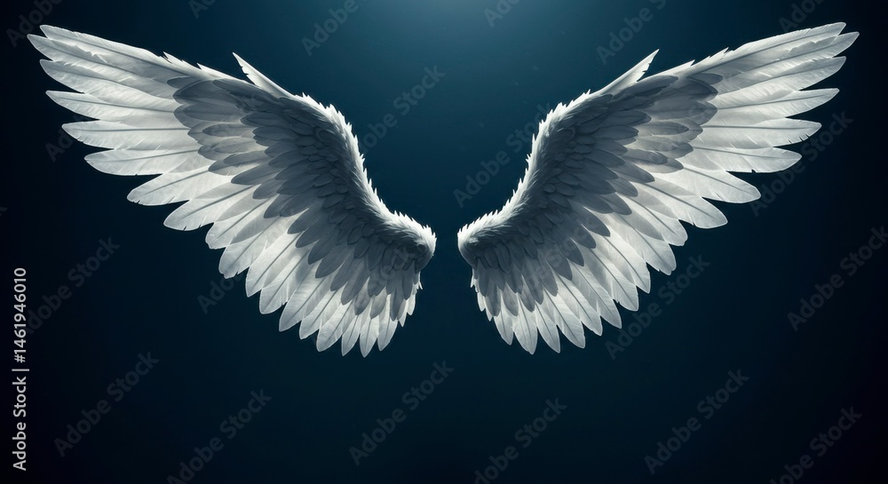 Fototapeta premium Pair of angelic wings