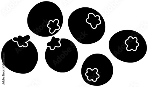 food illustration berry silhouette ripe logo leaf icon fresh outline blueberry fruit blue juicy plant bilberry raw berries green shape or vector graphic background
