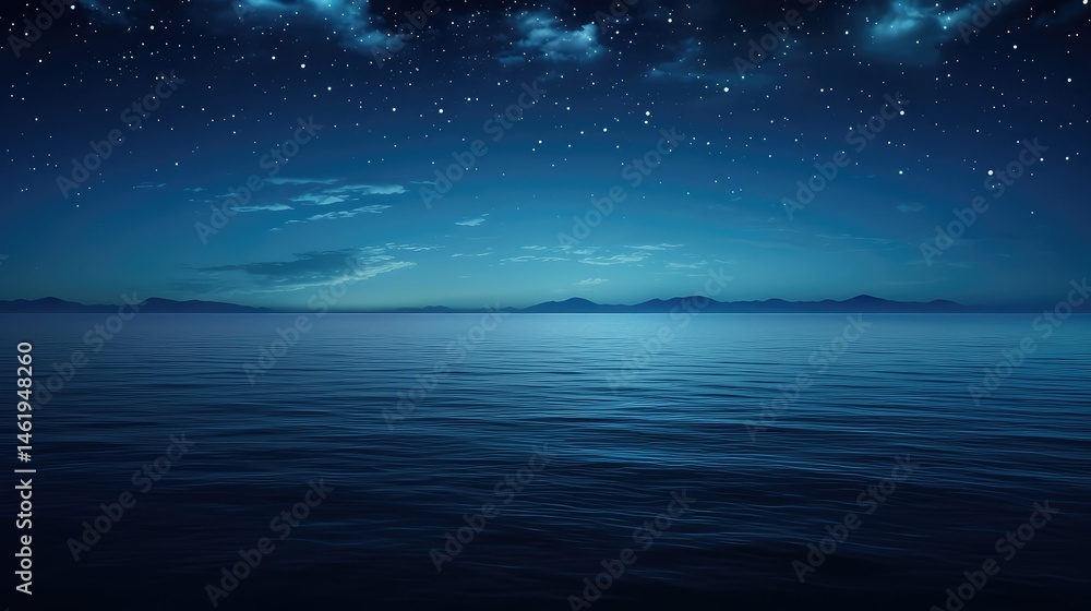 Fototapeta premium silvery light reflecting on on ocean