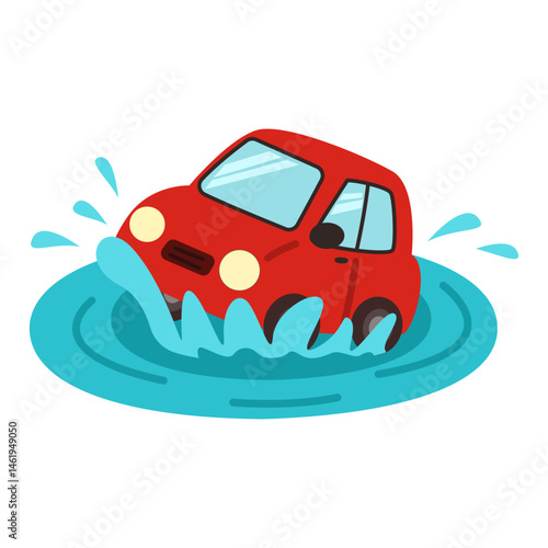 traffic accident. car motorcycle bicycle crash on road